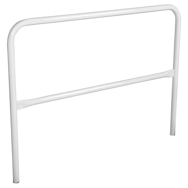 STEEL PIPE SAFETY RAILING 60 IN LENGTH WHITE